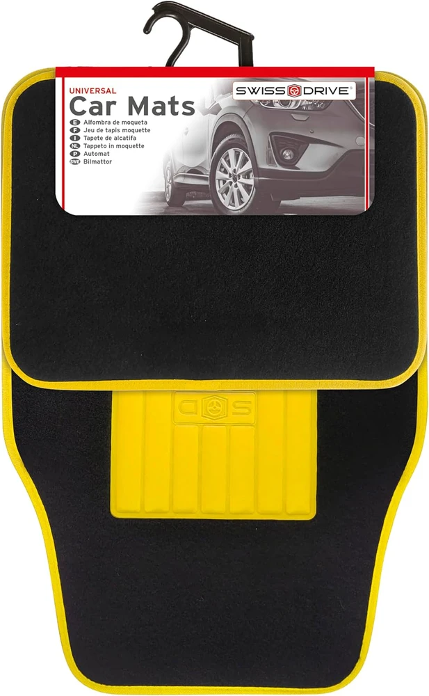S SUMEX universalūs automobilio kilimėliai su guminiu kraštu, 4 vnt., DRIVE05