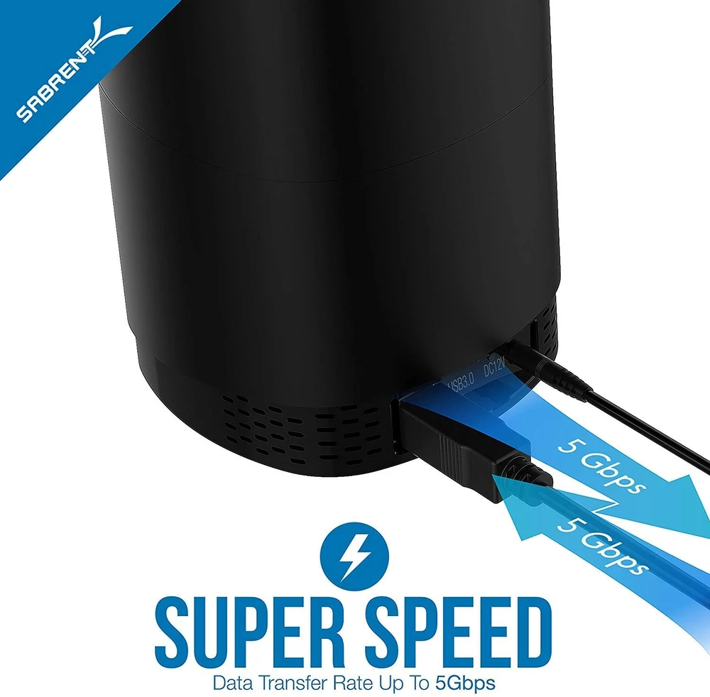 SABRENT diskų dokavimo stotelė 4 x 2,5 col. SATA SSD/HDD, USB 3.0, DS-4SSD