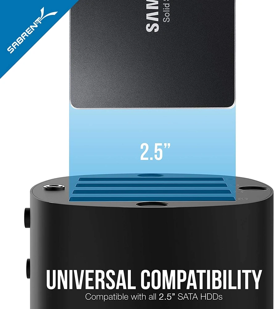 SABRENT diskų dokavimo stotelė 4 x 2,5 col. SATA SSD/HDD, USB 3.0, DS-4SSD