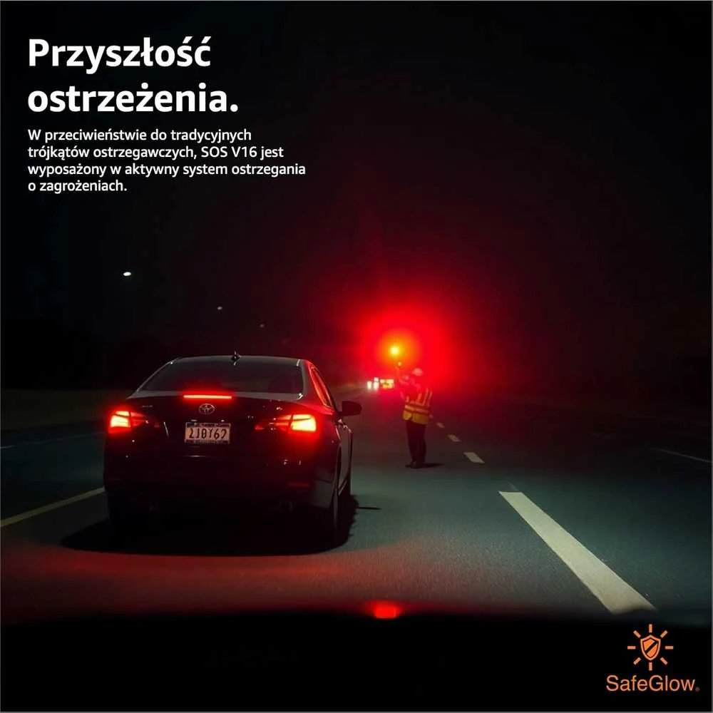 Safeglow V16 įspėjamasis žibintas
