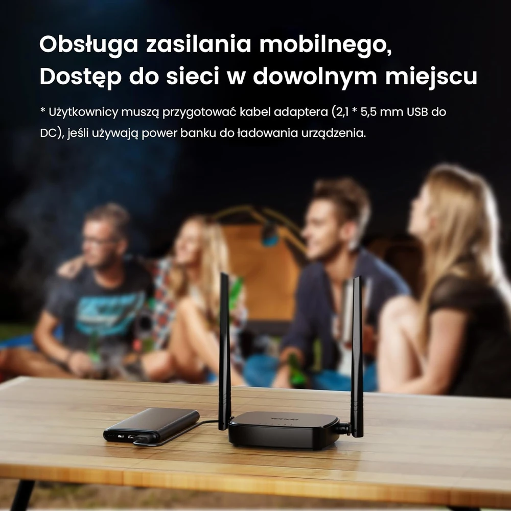 Šakotuvas Tenda 4G LTE maršrutizatorius 300 Mbps, LTE Cat4, 2 keičiamos antenos, 4G03 Pro