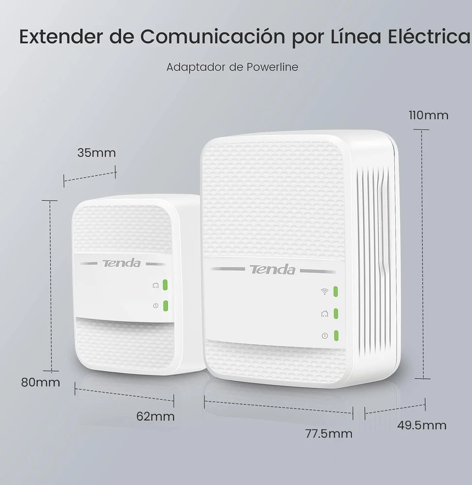 Tenda PH10 AV1000 WiFi Dualband Powerline Extender Kit
