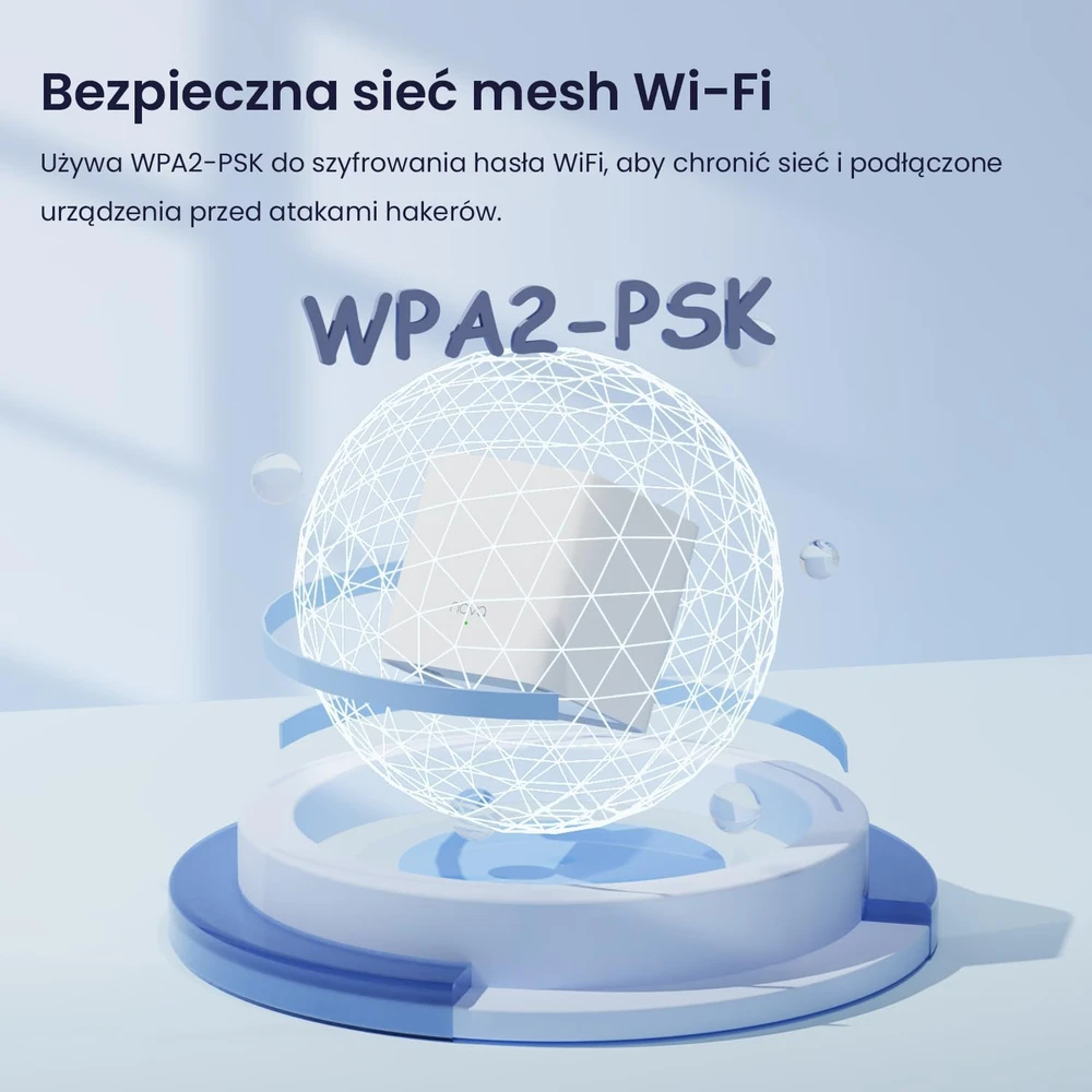 Šakotuvas Tenda Nova MW3-3 Wi-Fi Mesh sistema, 3 vnt., AC1200, iki 300 m²