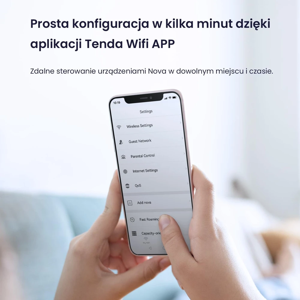 Šakotuvas Tenda Nova MW3-3 Wi-Fi Mesh sistema, 3 vnt., AC1200, iki 300 m²