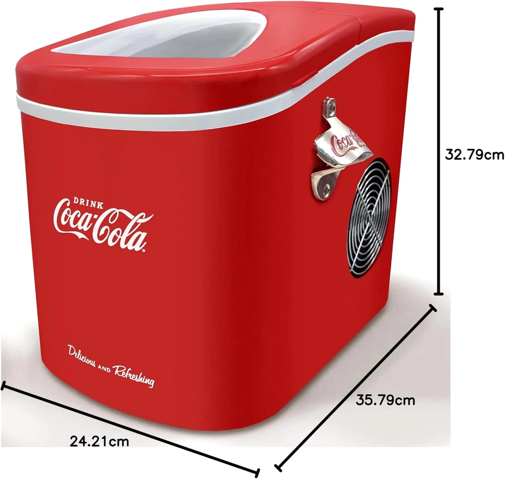 Salco ledo kubelių gaminimo aparatas, 12 kg per parą, automatinė perspėjimo funkcija, retro dizainas, SEB-14CC