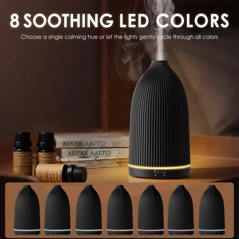 Drėkintuvas SALKING eterinių aliejų aromato difuzorius 100 ml su RGB apšvietimu, modelis 200312