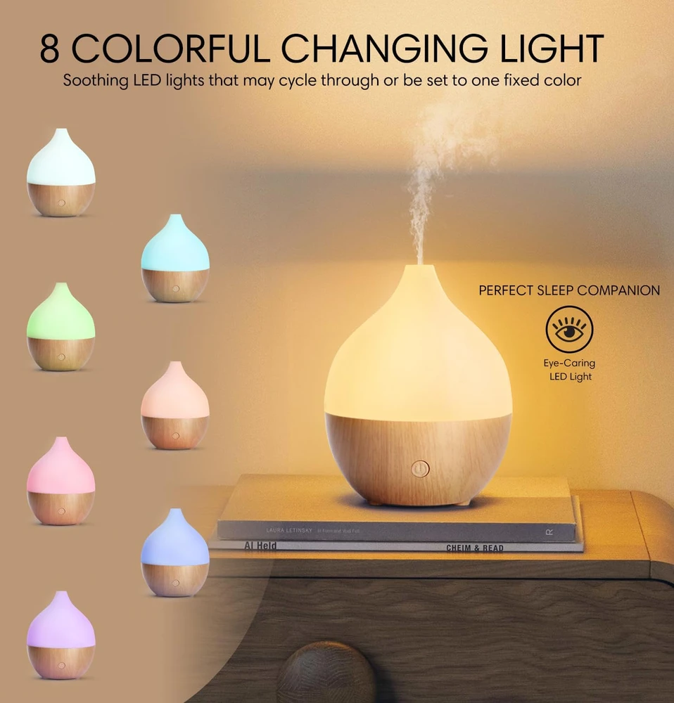 Drėkintuvas SALKING ultragarsinis eterinių aliejų difuzorius 100 ml su LED apšvietimu SK200267EU
