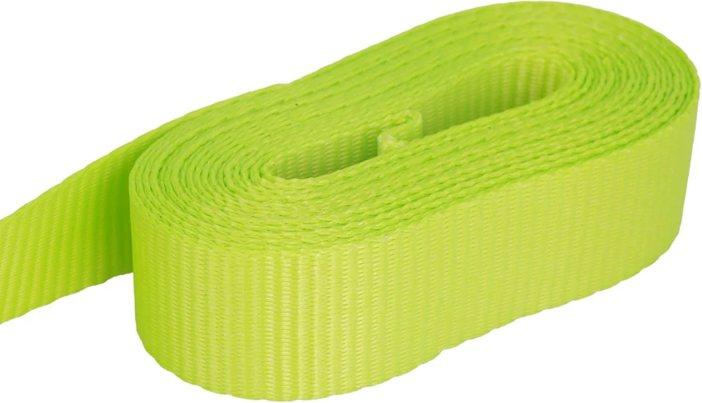 Sandax tvirtinimo diržų rinkinys su reketu, 4 vnt., 4 m ilgio, 25 mm pločio, iki 900 kg, geltoni