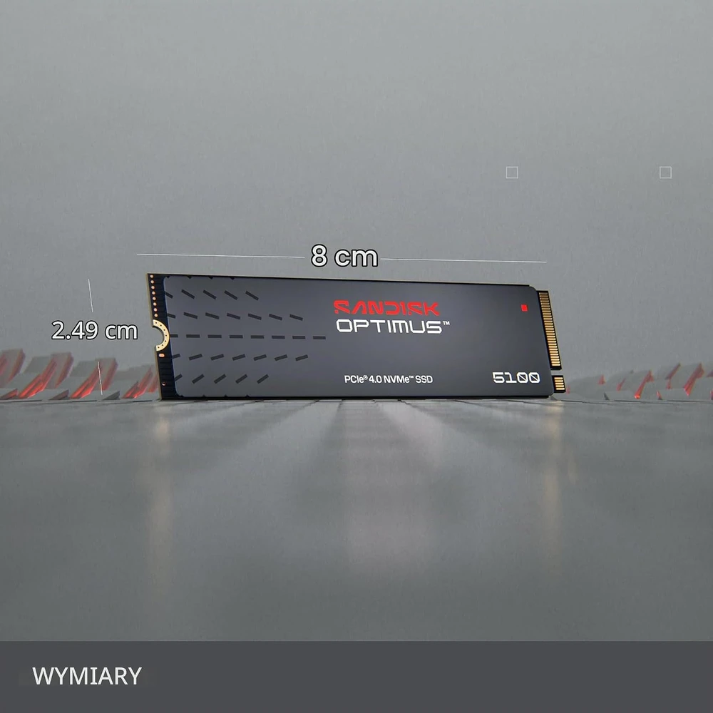 SanDisk Optimus 5100 NVMe SSD 500 GB M.2 2280 PCIe 4.0 x4 SDSP51500GAN