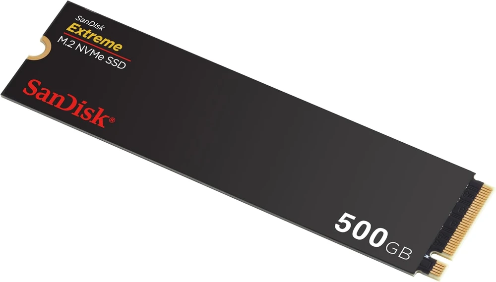 SanDisk vidinis 500 GB M.2 2280 NVMe SSD, PCIe Gen4, 5000 MB/s, SDSSDX3N-500G-G26