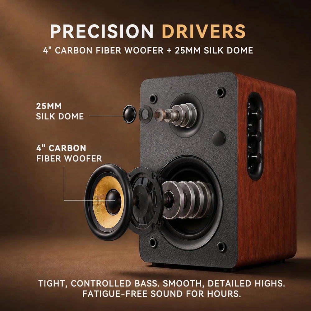 Sanyun lentyninės aktyvios garso kolonėlės 2.0 80 W Bluetooth 5.4 SW206