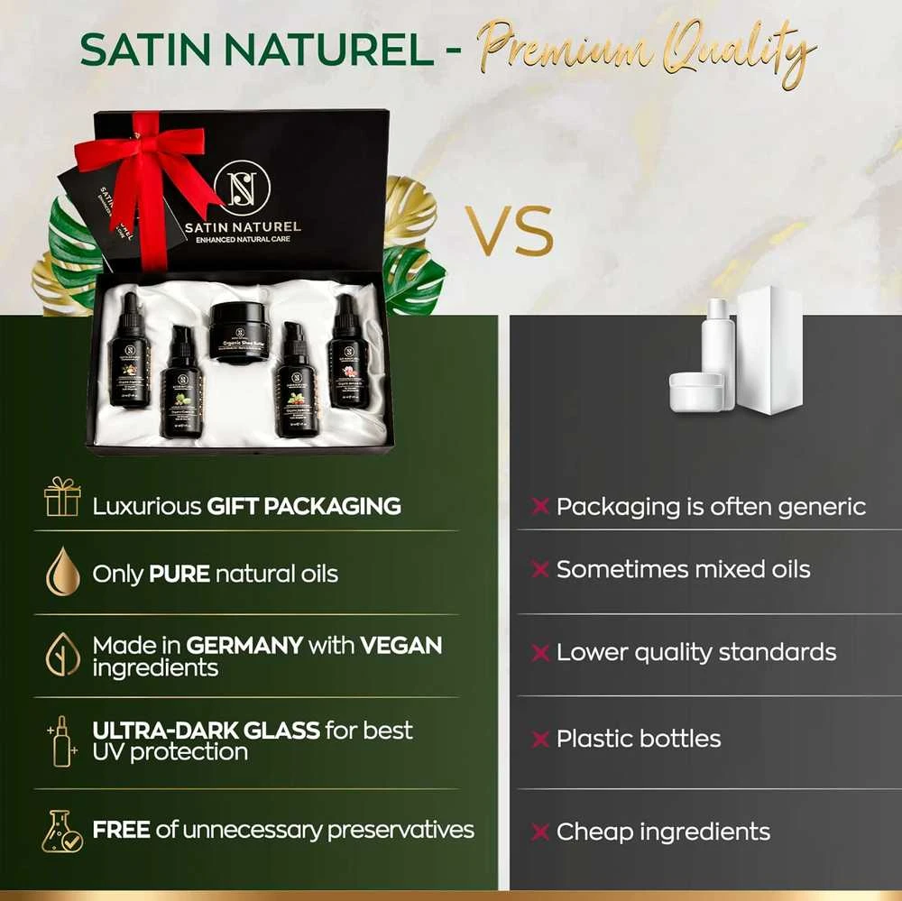 Satin Naturel Organinis kūno priežiūros rinkinys 5x30 ml
