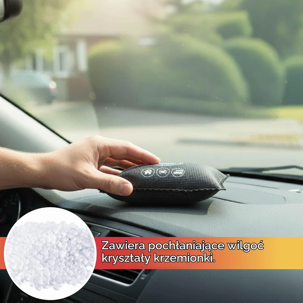 Sausintuvas GADLANE daugkartiniai automobiliniai drėgmės sugėrikliai, 5 vnt. po 100 g, GL1507