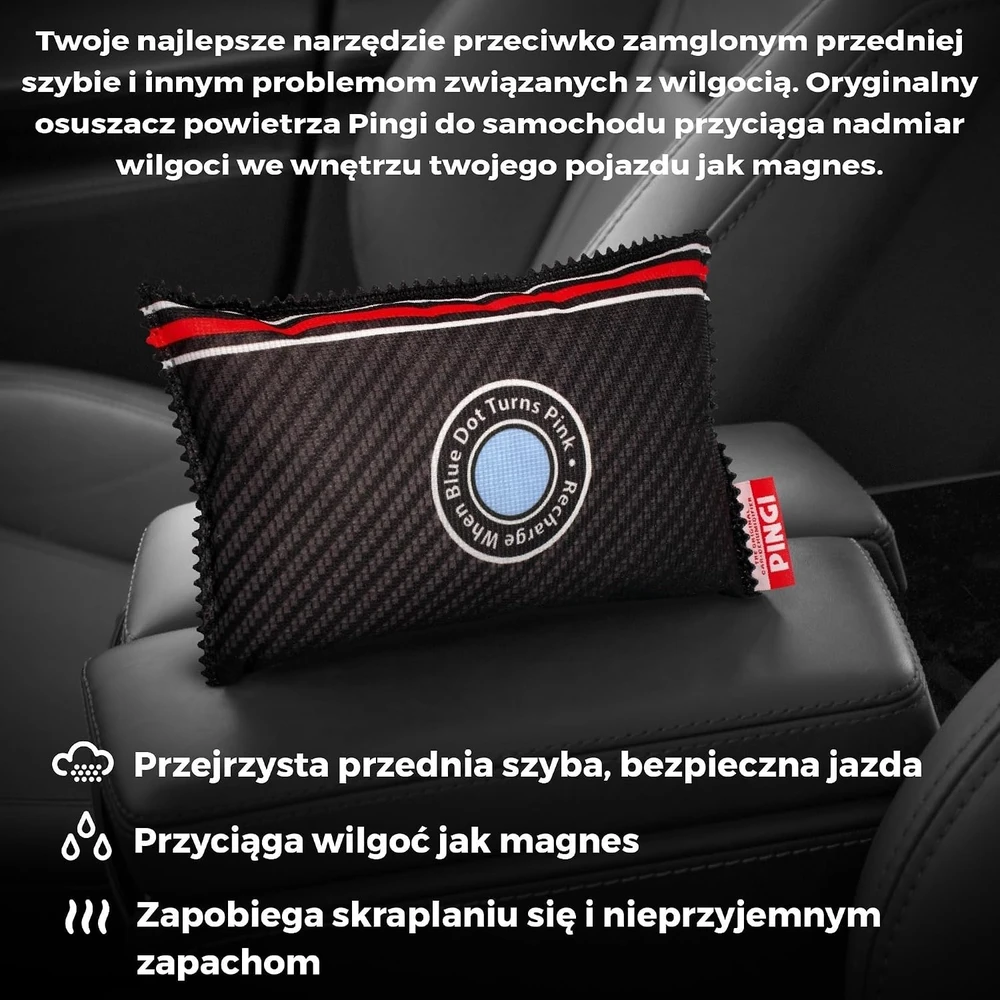 Sausintuvas Pingi automobilinis drėgmės sugėriklis su silikageliu 2 × 350 g LV2-A350