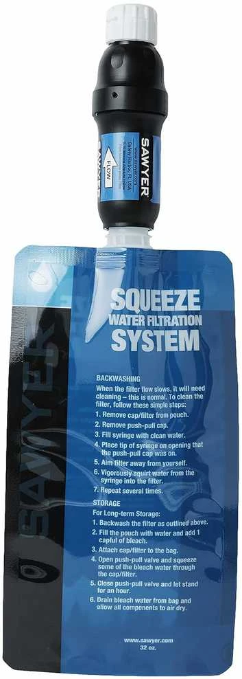 Sawyer vandens filtras PointONE Squeeze SP129 su dviem 1 l maišeliais ir adapteriu