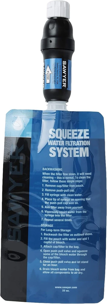 Sawyer vandens filtras PointONE Squeeze SP129 su dviem 1 l maišeliais ir adapteriu