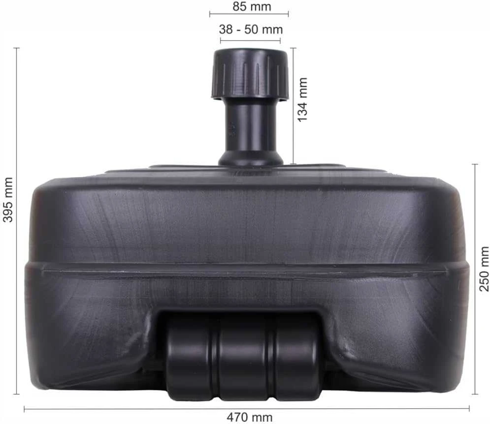 Schneider ProGarden Skėčio nuo saulės pagrindas, juodas, 45kg, užpildomas