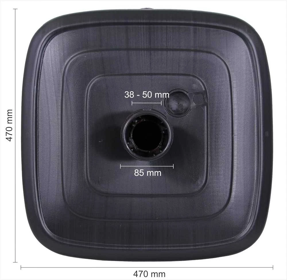 Schneider ProGarden Skėčio nuo saulės pagrindas, juodas, 45kg, užpildomas