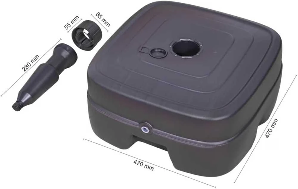 Schneider ProGarden Skėčio nuo saulės pagrindas, juodas, 45kg, užpildomas