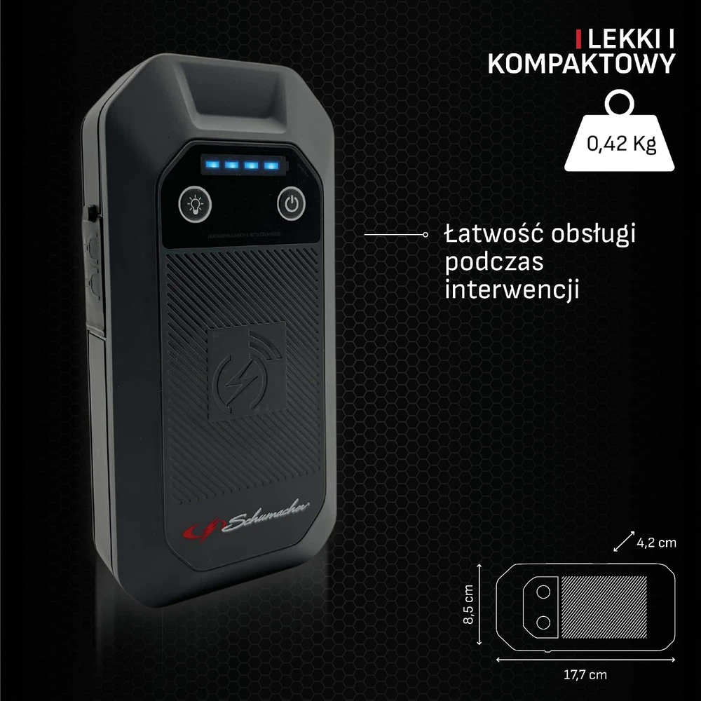 Schumacher Electric akumuliatoriaus paleidimo įrenginys 1000 A, 12 V, 6400 mAh, SBX 504