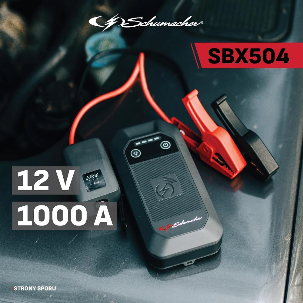 Schumacher Electric akumuliatoriaus paleidimo įrenginys 1000 A, 12 V, 6400 mAh, SBX 504