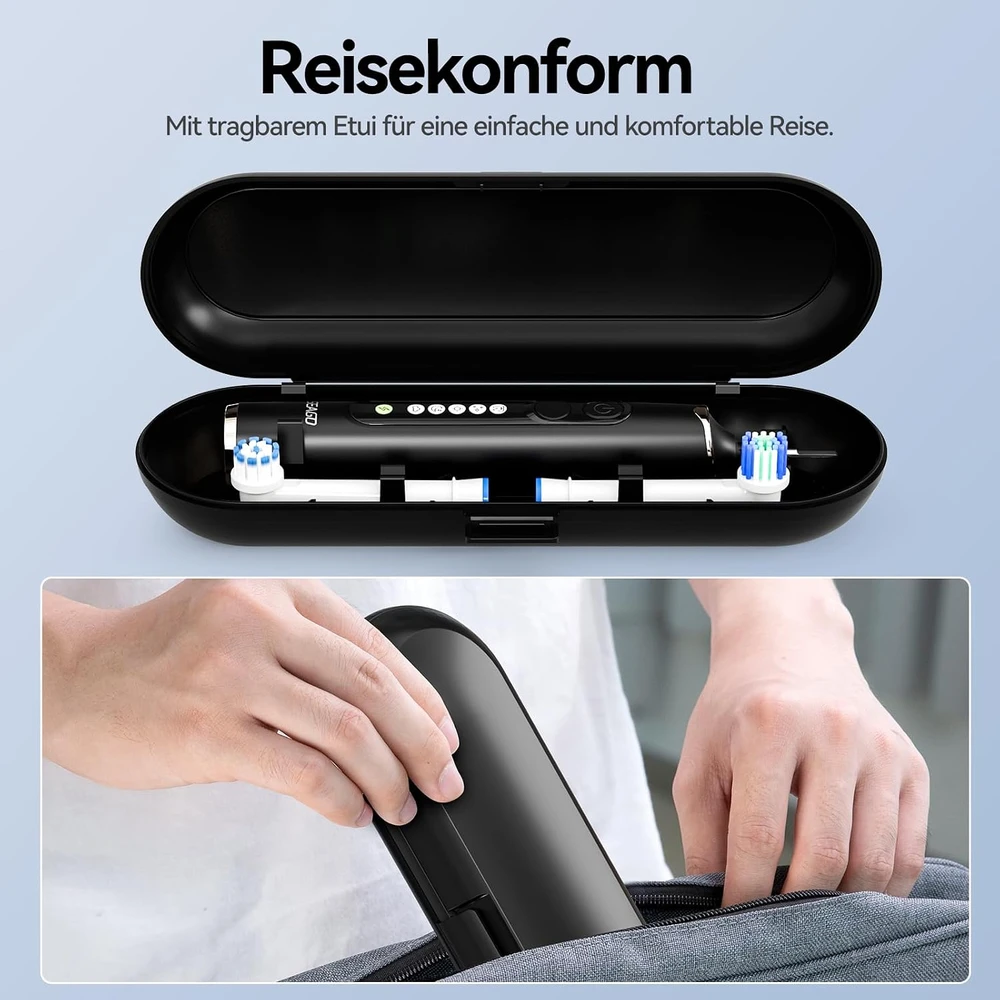 Seago elektrinis sukamasis dantų šepetėlis su 8 galvutėmis, 5 režimais ir USB-C, SG-2607