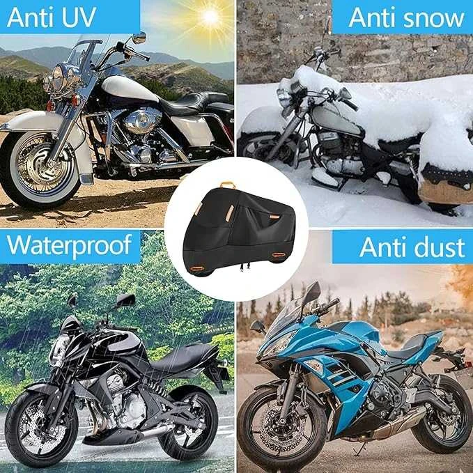 SECELES Vandeniui atsparus motociklo uždangalas
