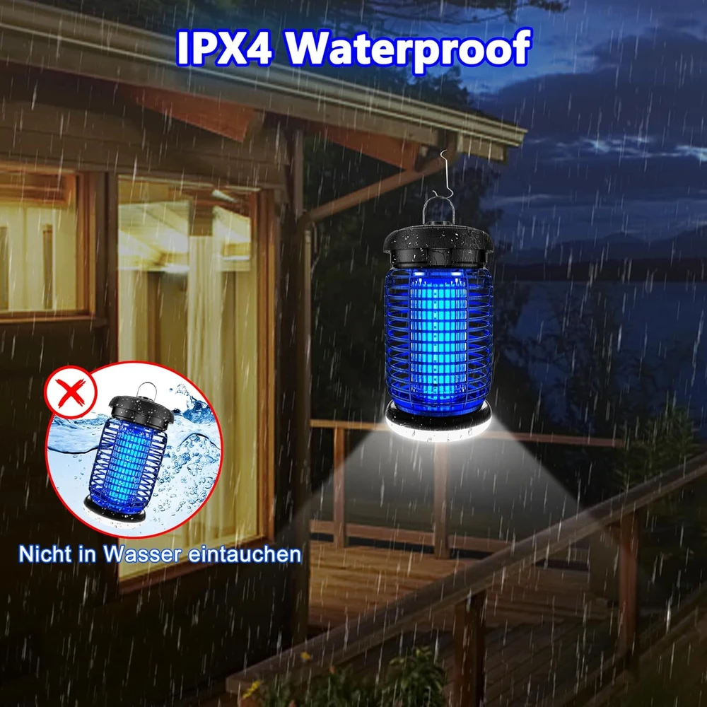 seenlast elektrinė vabzdžių gaudyklė su UV 15 W lempa, 4200 V, IPX4, kn05
