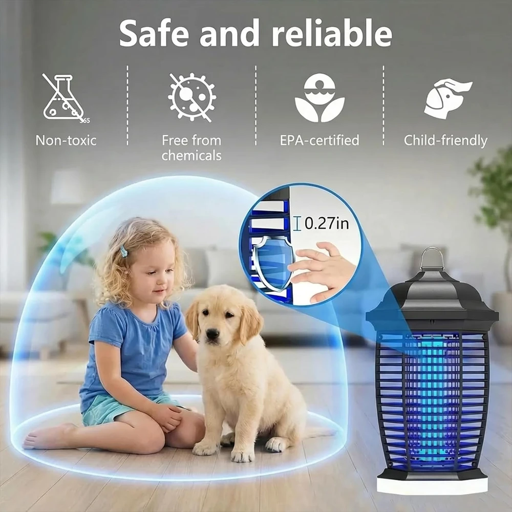 seenlast elektrinė vabzdžių gaudyklė su UV lempa, 15 W, 4200 V, IPX4, LT901