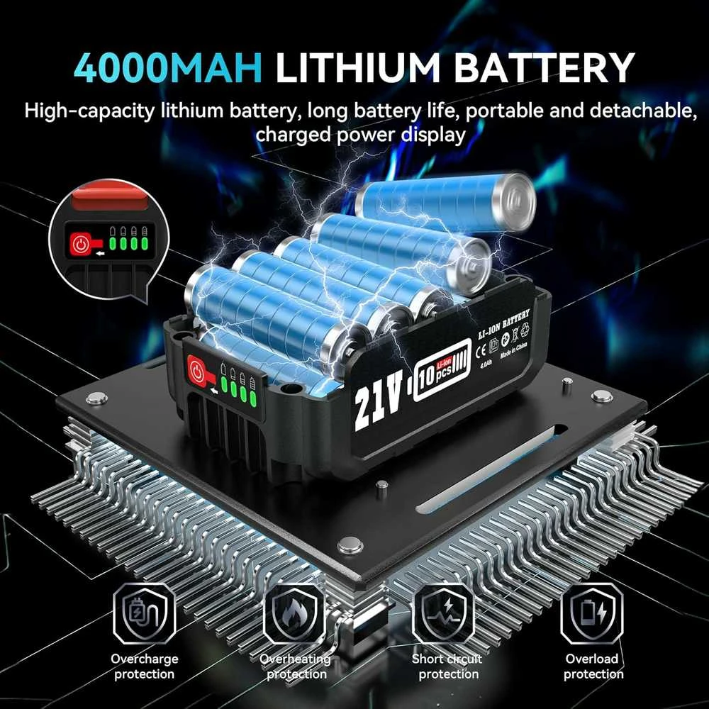 Seesii akumuliatorinės 2‑in‑1 žolės ir krūmų žirklės SH300, 150 mm peilis, 4000 mAh
