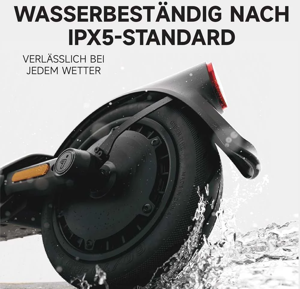 Segway-Ninebot elektrinis paspirtukas, 55 km nuotolis, 10 colių ratai, dviguba pakaba, E3 Pro D
