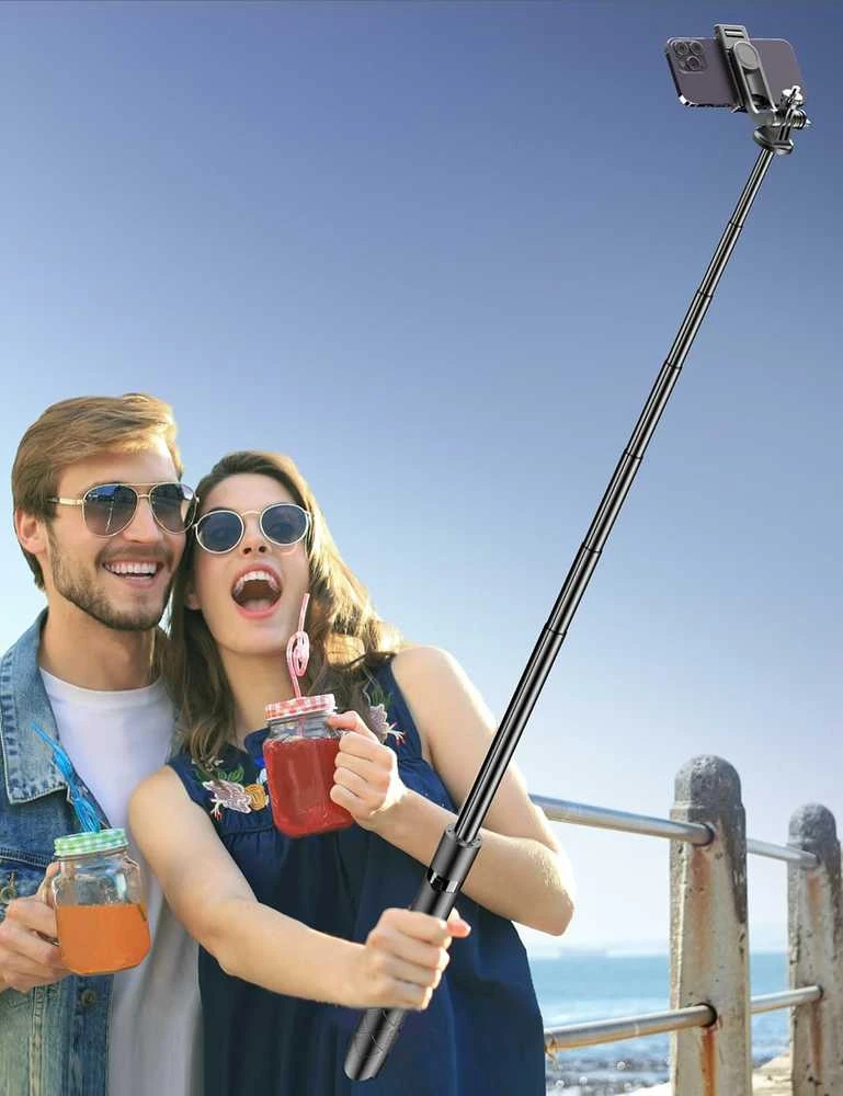 SelfieShow 179 cm aliumininis trikojis asmenukių lazda su nuotoliniu pulteliu telefonams