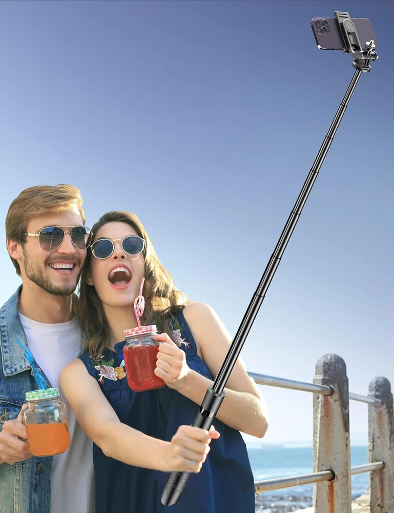 SelfieShow 179 cm aliumininis trikojis asmenukių lazda su nuotoliniu pulteliu telefonams