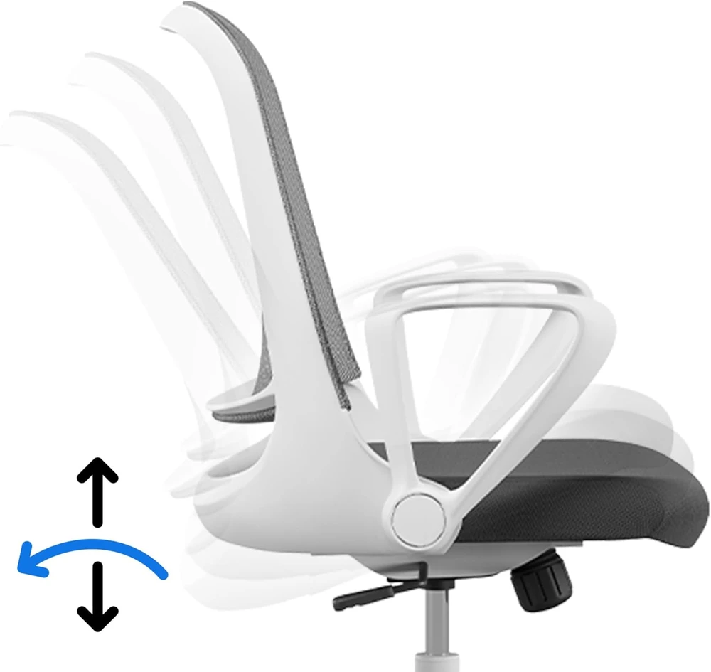 SENSE7 ergonominė biuro kėdė su tinkline atlošo medžiaga ir reguliuojamais porankiais Sopty