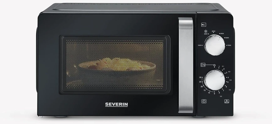 SEVERIN mikrobangų krosnelė 17 l, 700 W, 6 galios lygiai, juoda, MW 7886