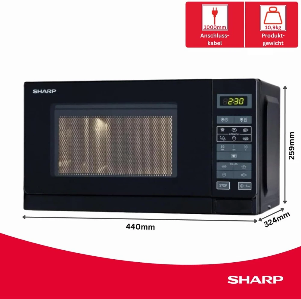 SHARP R242BK Mikrobangų krosnelė