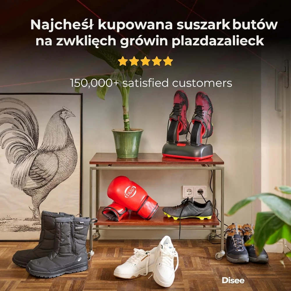 ShoeDry batų džiovintuvas su ozonu, 100 W, džiovinimas iki 2 val., 8719689946777