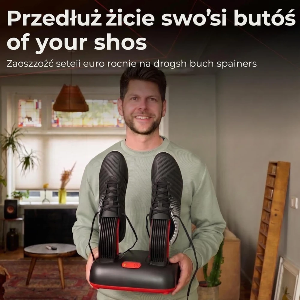 ShoeDry batų džiovintuvas su ozonu, 100 W, džiovinimas iki 2 val., 8719689946777