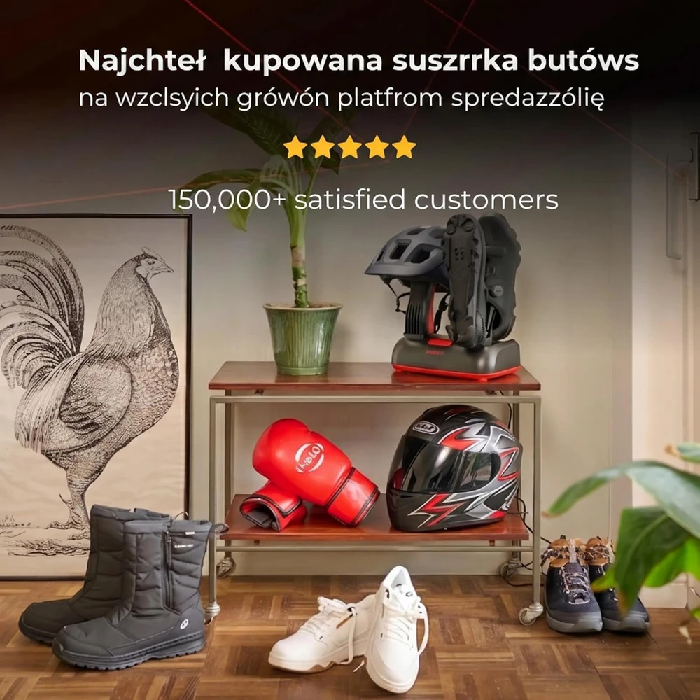 ShoeDry elektrinė batų džiovyklė dviem poroms su aktyviuoju deguonimi, 110 W, ShoeDry 2 Pair