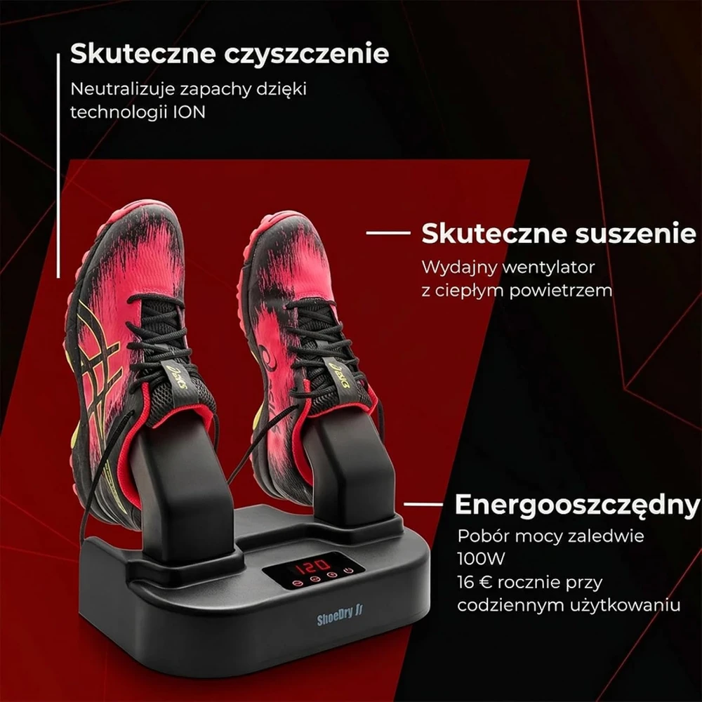 ShoeDry elektrinė batų džiovyklė su jonų technologija, 100 W, 45 °C, 8719689946081