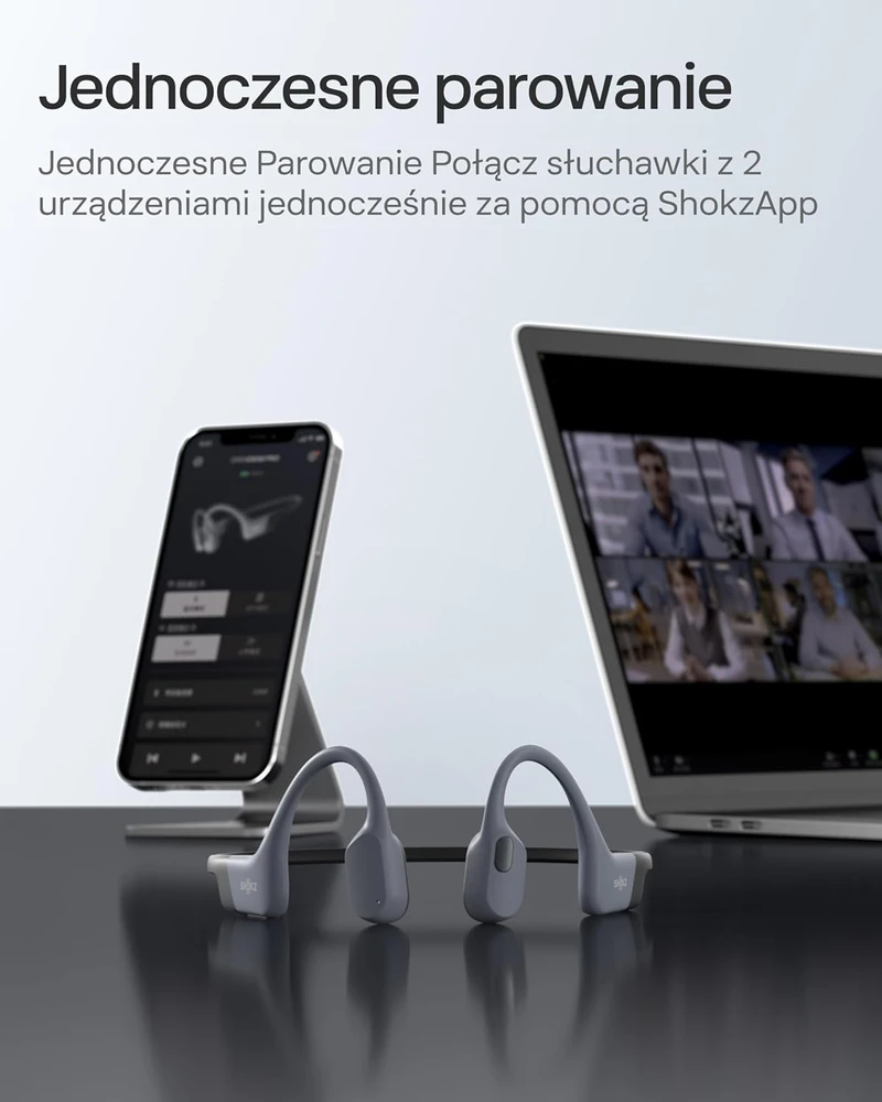 SHOKZ atviros ausies ausinės su kauliniu perdavimu, Bluetooth 5.4, IP68, 32 GB MP3