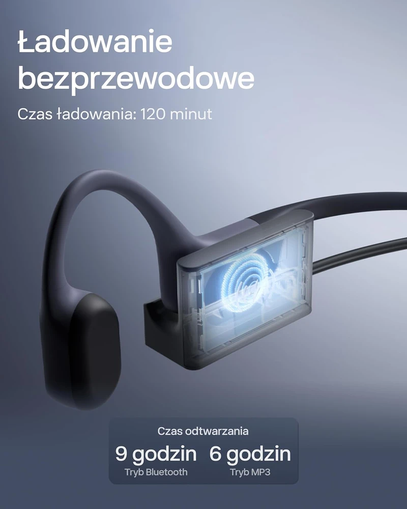 SHOKZ atviros ausies ausinės su kauliniu perdavimu, Bluetooth 5.4, IP68, 32 GB MP3