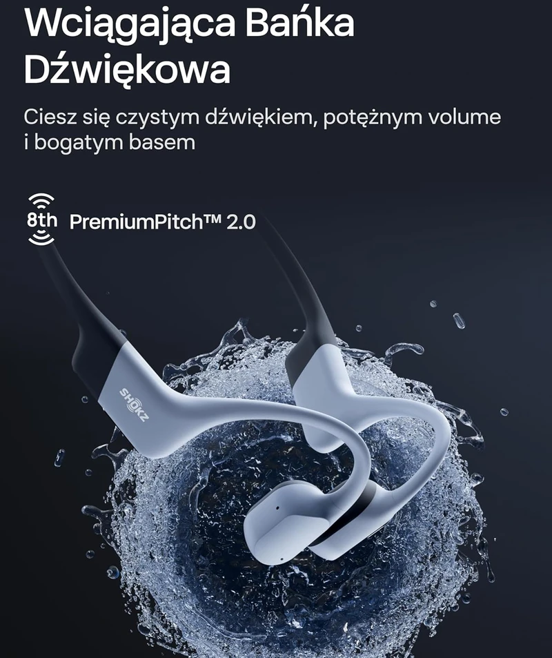 SHOKZ atviros ausies ausinės su kauliniu perdavimu, Bluetooth 5.4, IP68, 32 GB MP3