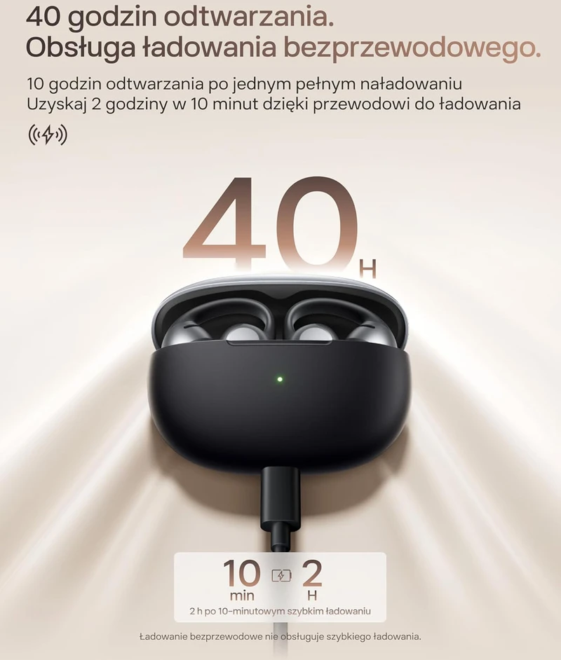 SHOKZ atviros ausinės Bluetooth 5.4, Dolby Audio, greitas įkrovimas, 40 valandų veikimas, OpenDots ONE