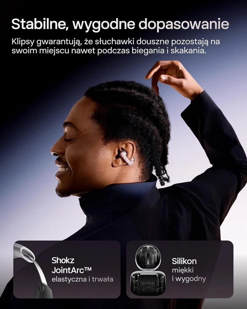 Shokz atviros belaidės ausinės su Bluetooth 5.4, Dolby Audio, IP54, SHOKZ E310, rožinės