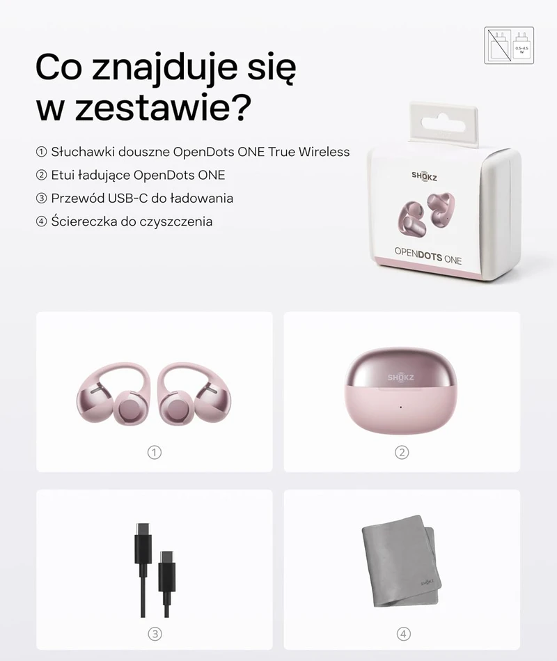 Shokz atviros belaidės ausinės su Bluetooth 5.4, Dolby Audio, IP54, SHOKZ E310, rožinės