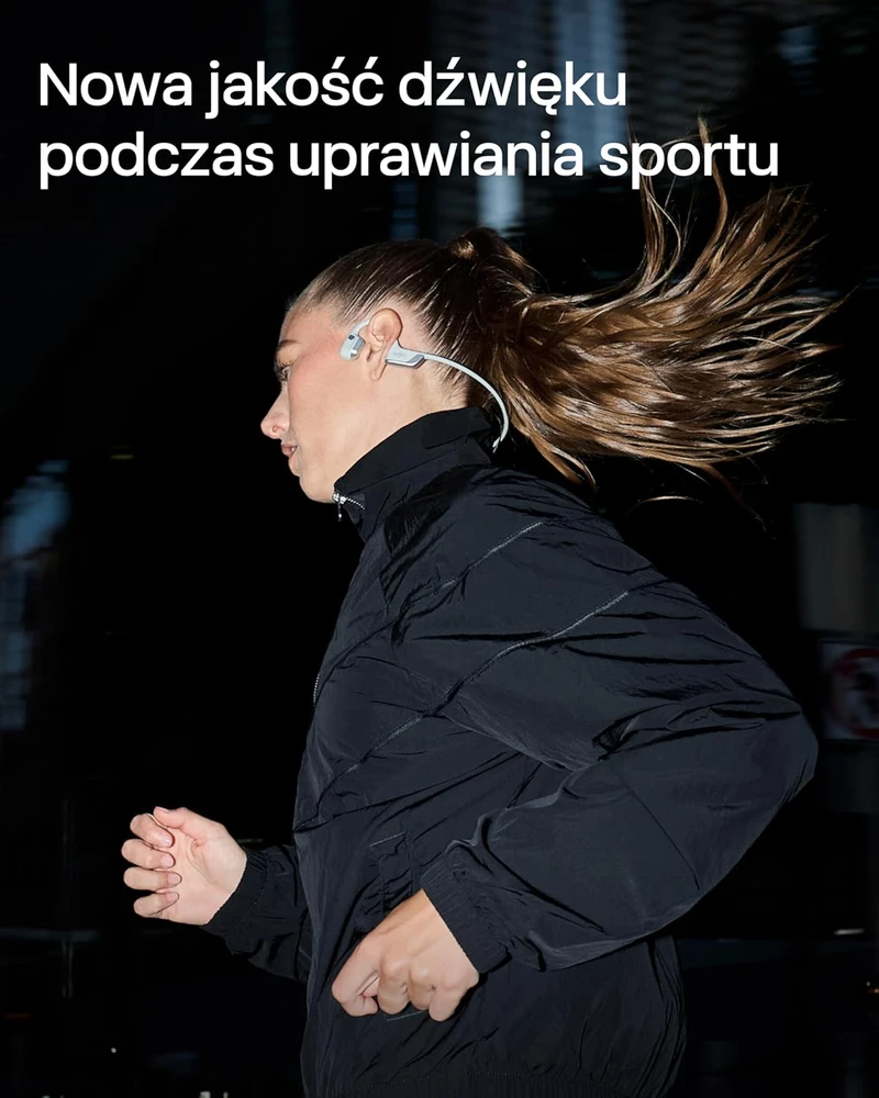 Aftershokz Shokz sportinės ausinės OpenRun Pro 2 su kaulų laidumo technologija, Bluetooth 5.3, mikrofonu ir IP55