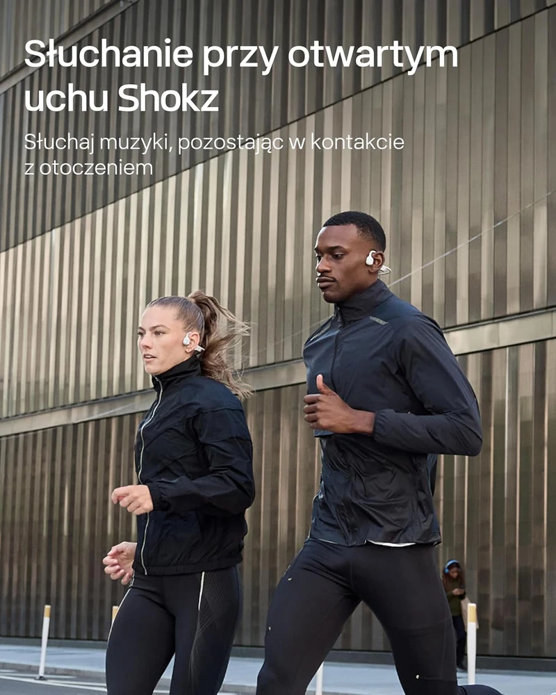 Aftershokz Shokz sportinės ausinės OpenRun Pro 2 su kaulų laidumo technologija, Bluetooth 5.3, mikrofonu ir IP55