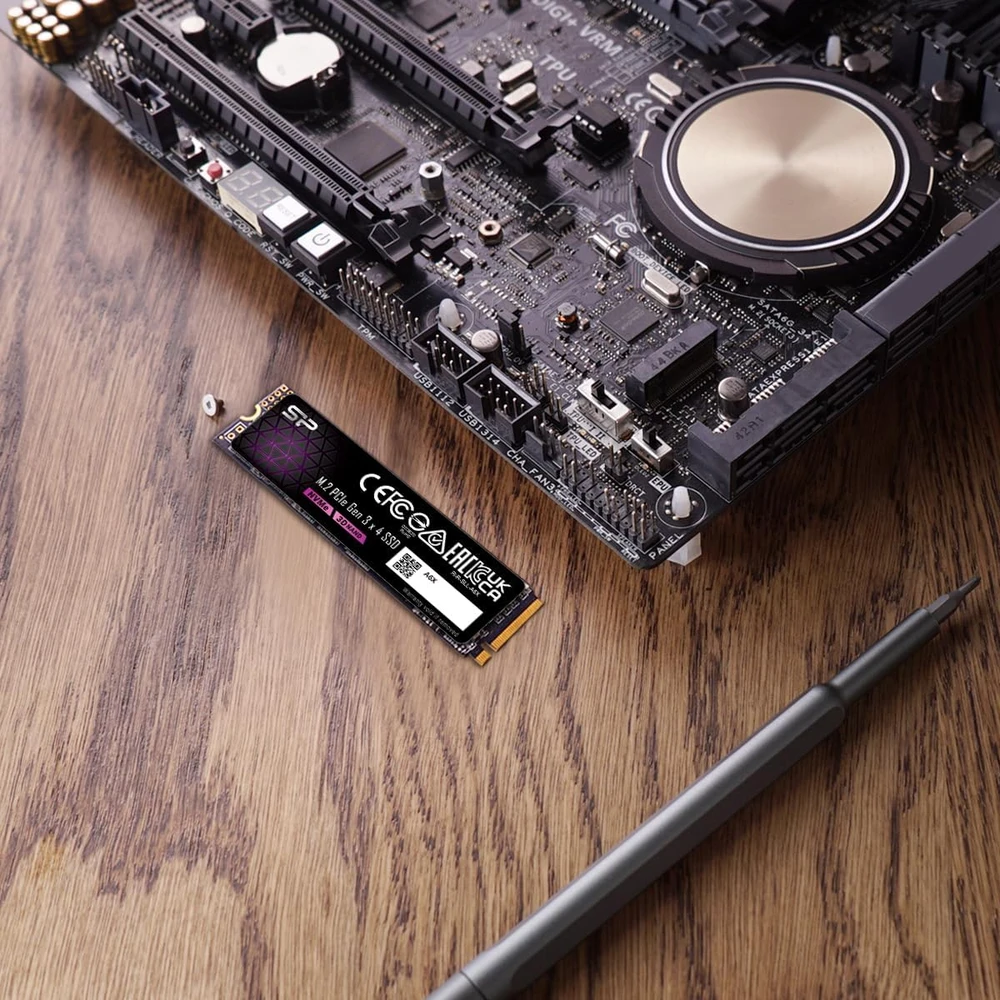 Silicon Power vidinis 1 TB M.2 2280 NVMe SSD, PCIe Gen3x4, SP001TBP34A60M28AY