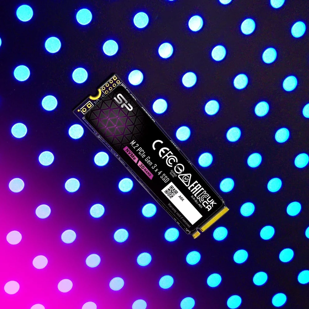 Silicon Power vidinis 1 TB M.2 2280 NVMe SSD, PCIe Gen3x4, SP001TBP34A60M28AY